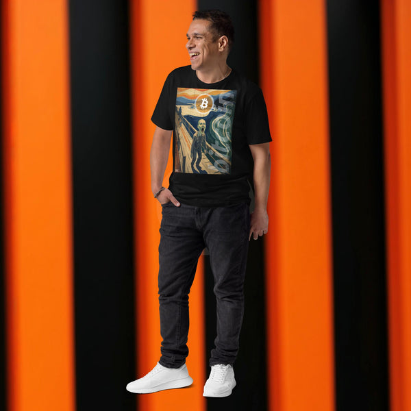 BTC Painting The Bitcoin Scream | PREMIUM T-shirt